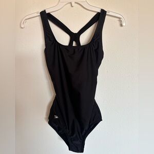 Speedo Women's Classic Black One-Piece Swimsuit